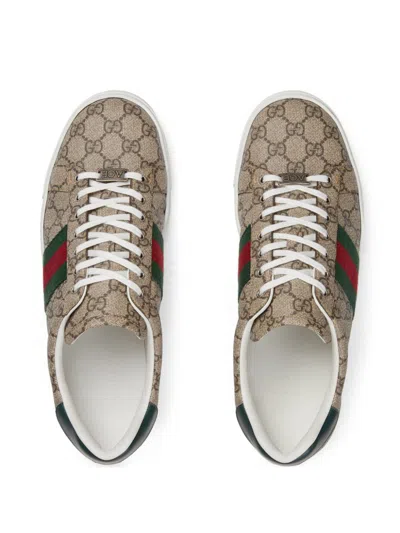 Gucci Ace Sneakers In Gold