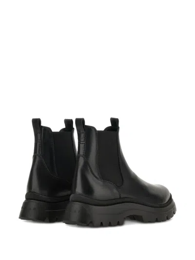 Hogan Pre H692 Leather Chelsea Boots In Black