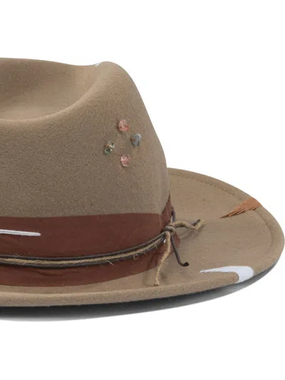 The Hat Gang Hat With Embroidered Motifs Hats Beige In Black