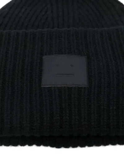 Acne Studios Large Face Logo Beanie