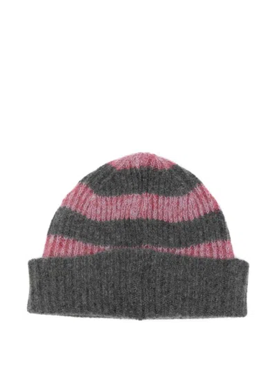 Paul Smith Casual Ribbed Striped Cotton Blend Hat