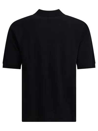 Auralee Heavy Cotton Polo Shirt Polo Shirts Blue In Black