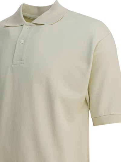 Auralee Heavy Cotton Polo Shirt Polo Shirts Green In Neutral