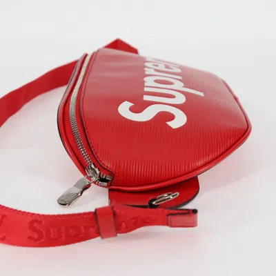 Pre-owned Louis Vuitton Bum Bag Red Leather Shoulder Bag ()