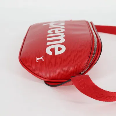 Pre-owned Louis Vuitton Bum Bag Red Leather Shoulder Bag ()