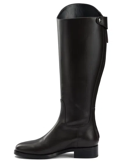 Aeyde Hector Boots Black In Brown