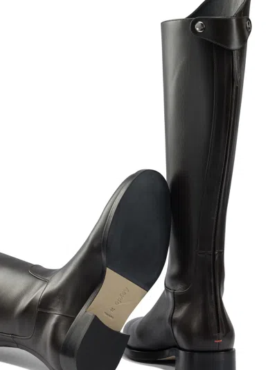 Aeyde Hector Boots Black In Brown