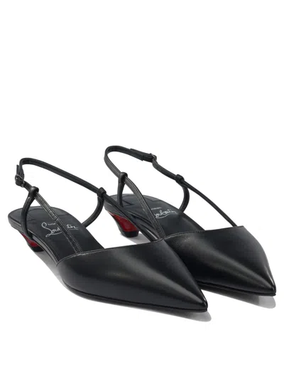 Christian Louboutin Miss Z Leather Pumps In Black