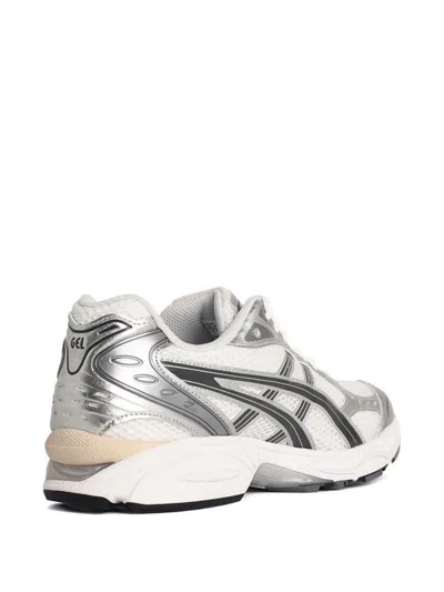 Asics Gel-kayano 14 Sneakers In White And Silver Technical Fabric Blend In Green