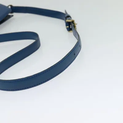 Pre-owned Louis Vuitton Capuchin Blue Leather Shoulder Bag ()