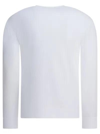 Tom Ford Henley T-shirts White In White