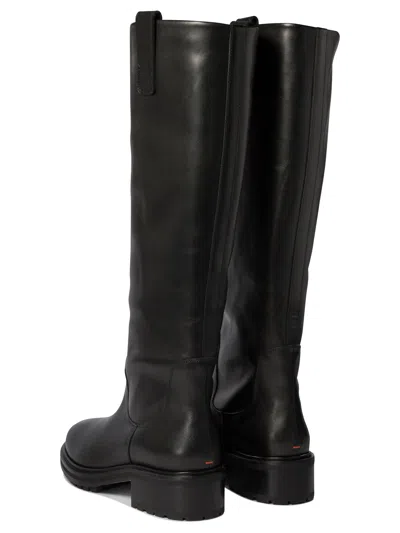 Aeyde Henry Boots Black In Black