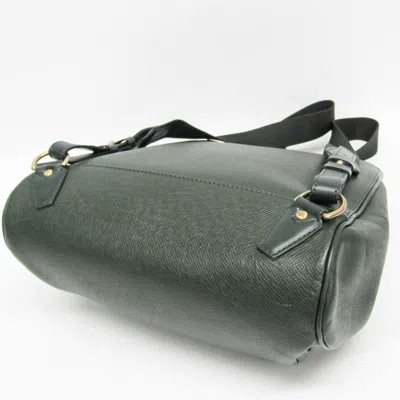 Pre-owned Louis Vuitton Cassiar Green Leather Backpack Bag ()