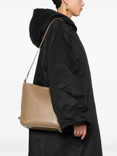 Hogan Pre Hocket Small Leather Hobo Bag