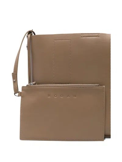 Hogan Pre Hocket Small Leather Hobo Bag