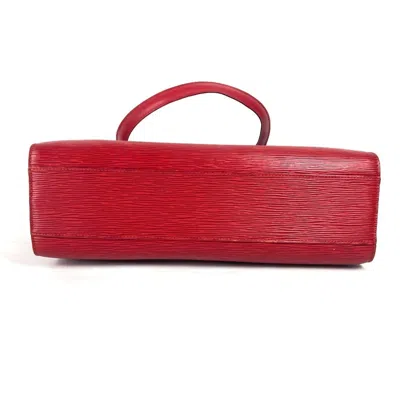 Pre-owned Louis Vuitton Castilian Red Red Color Epi Leather Shoulder Bag Tote Bag ()