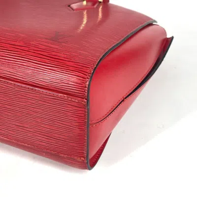 Pre-owned Louis Vuitton Castilian Red Red Color Epi Leather Shoulder Bag Tote Bag ()
