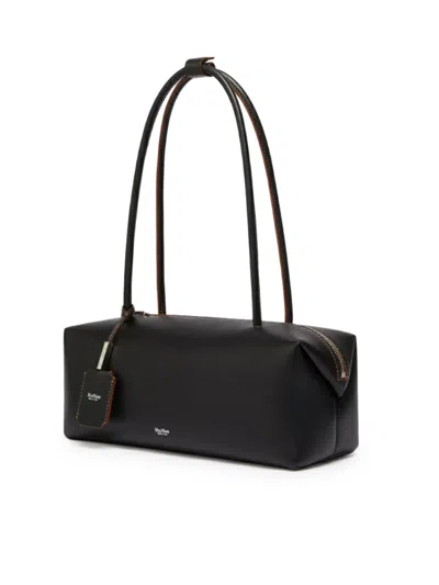 Max Mara Horizontal Satchel Bag With M-shaped Folded Sides