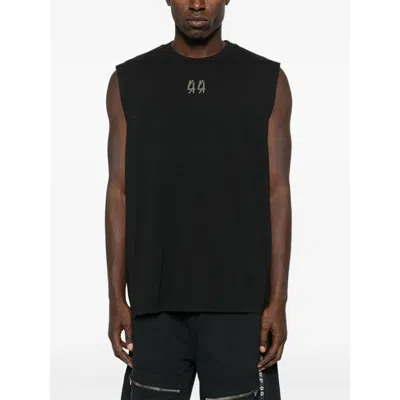 44 Label Group Logo-print Sleeveless Vest In Black