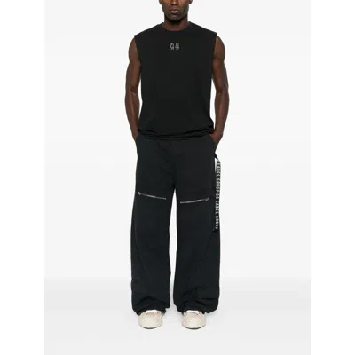 44 Label Group Logo-tape Trousers In Black