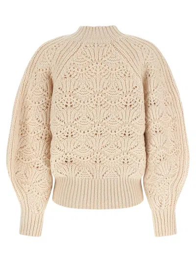 Zimmermann Hypnotic Cable Knit Sweaters And Cardigans Beige In Neutral