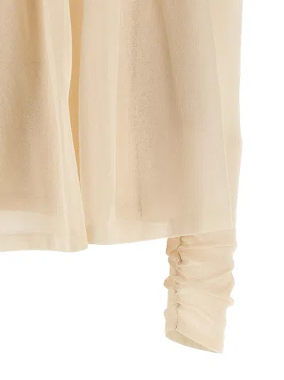 Zimmermann Hypnotic Crochet Trim Tops White In Brown