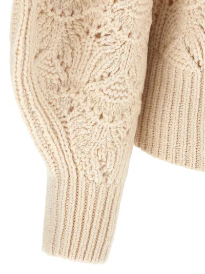 Zimmermann Hypnotic Cable Knit Sweaters And Cardigans Beige In Neutral