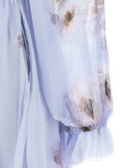 Zimmermann Hypnotic Mini Dress In Blue