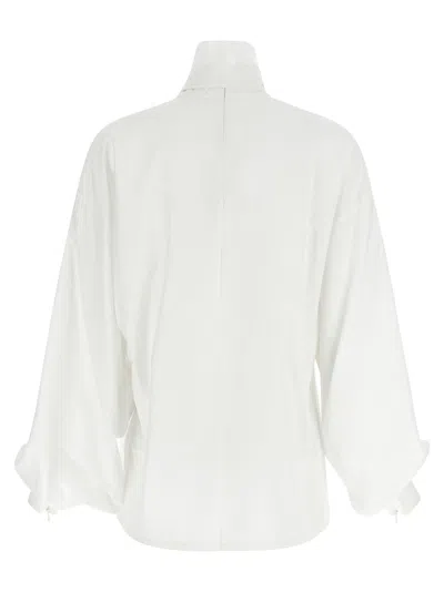 Zimmermann Hypnotic Pussybow Shirt And Blouse White In White