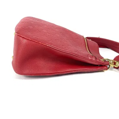 Pre-owned Louis Vuitton Cerise Red Color Monogram Empreinte Leather Shoulder Bag Tote Bag ()