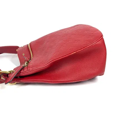 Pre-owned Louis Vuitton Cerise Red Color Monogram Empreinte Leather Shoulder Bag Tote Bag ()