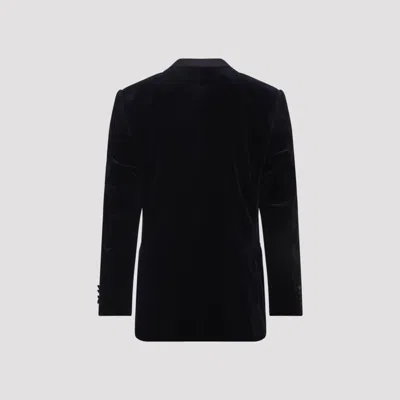 Canali Navy Blue Cotton Tuxeedo Drop 8 Regular Jacket In Blue