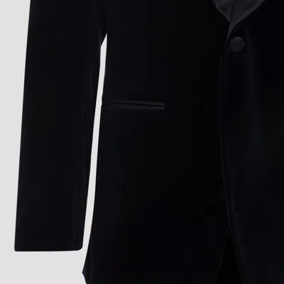 Canali Navy Blue Cotton Tuxeedo Drop 8 Regular Jacket In Blue