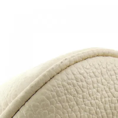 Pre-owned Louis Vuitton Cream Leather Pochette Shoulder Bag ()
