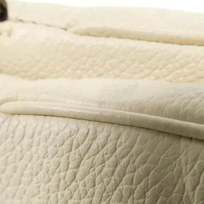 Pre-owned Louis Vuitton Cream Leather Pochette Shoulder Bag ()