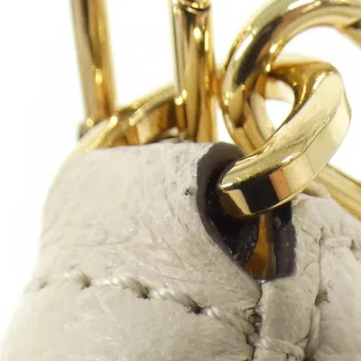 Pre-owned Louis Vuitton Cream Leather Pochette Shoulder Bag ()