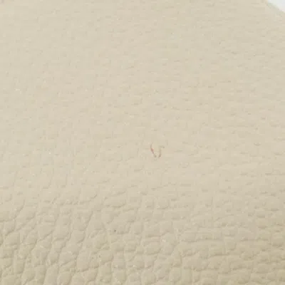 Pre-owned Louis Vuitton Cream Leather Pochette Shoulder Bag ()