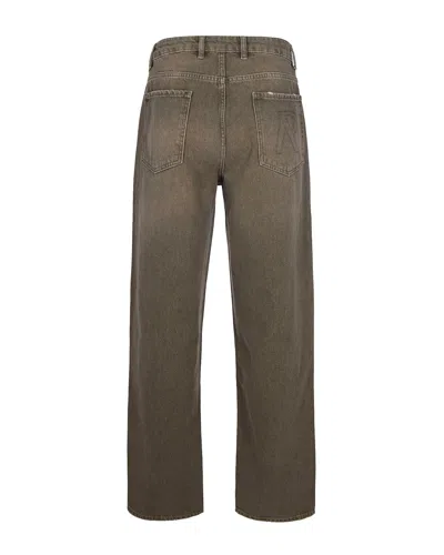 Represent Clothing Jeans R3 Baggy Washed Olive In Brown