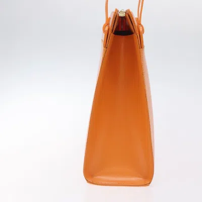 Pre-owned Louis Vuitton Croisette Orange Leather Tote Bag ()