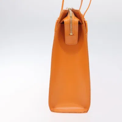 Pre-owned Louis Vuitton Croisette Orange Leather Tote Bag ()