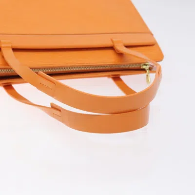 Pre-owned Louis Vuitton Croisette Orange Leather Tote Bag ()