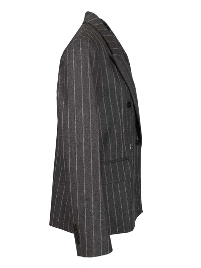 Lou Lou De Saison Kalen Double Breasted Jacket Jackets Grey In Gray