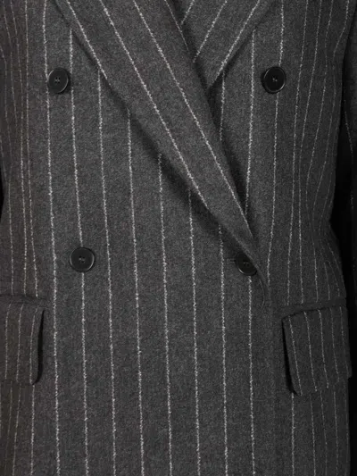 Lou Lou De Saison Kalen Double Breasted Jacket Jackets Grey In Gray