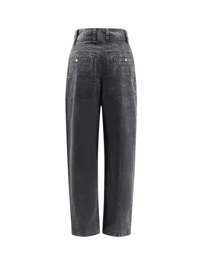 Isabel Marant Étoile Kiana Denim Trousers In Gray