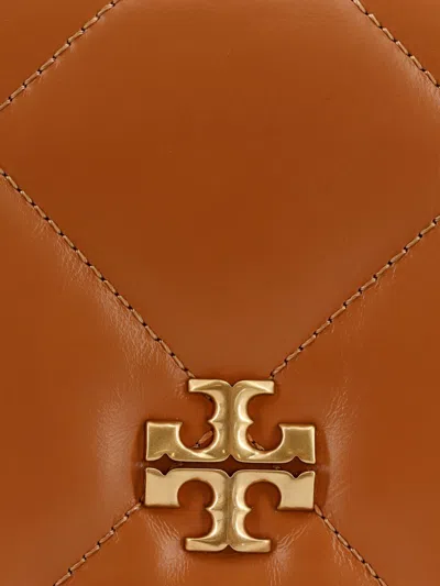 Tory Burch Kira Matelassé Leather Shoulder Bag In Brown