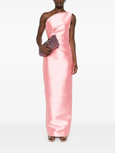 Solace London Kira Maxi Dress In Pink