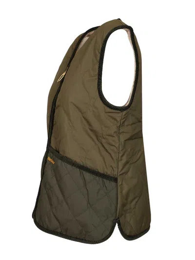 Barbour Klara Quilted Vest Jackets Green In Brown