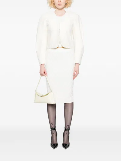 Elisabetta Franchi Chain-embellished Skirt In White