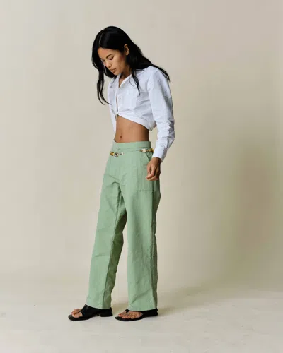 Claudent Anywhere Pant Sage In Green
