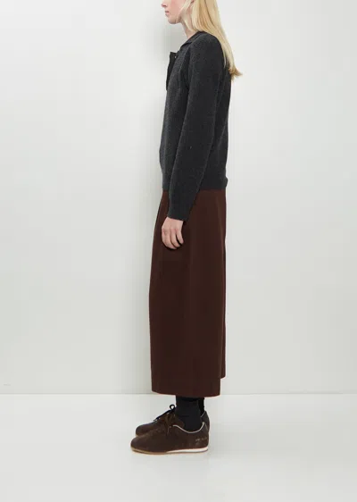 Mhl By Margaret Howell 3-button Wool Polo In Blue